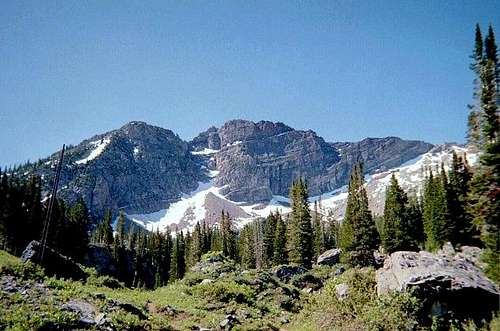 Devil's Castle viewed from Albion Basin