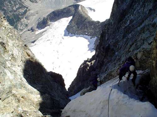 topping out the couloir