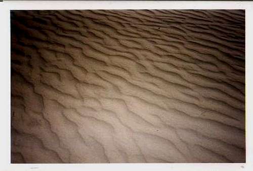 sand. picture taken just out...