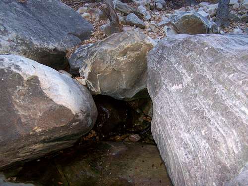 Rocks along the creek