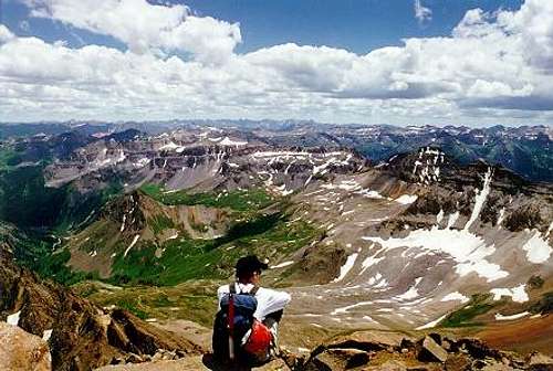 View of the San Juans and...