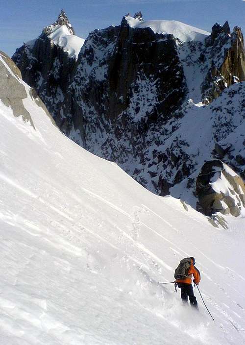 Skiing Down to the Summit