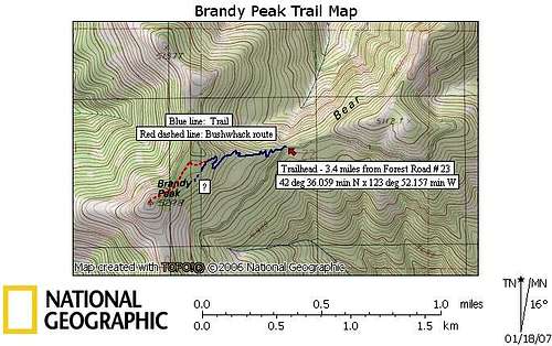 Brandy trail map