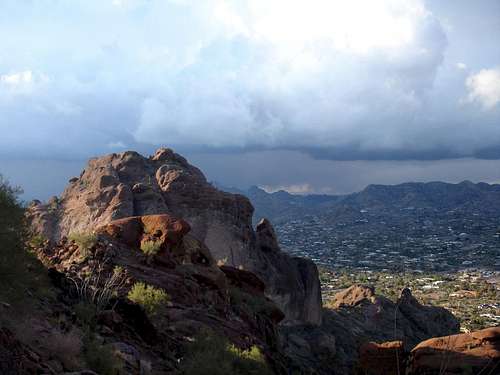 A colorful summit view