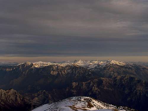 Prenj , view from Veliki Vilinac summit , januar 2007