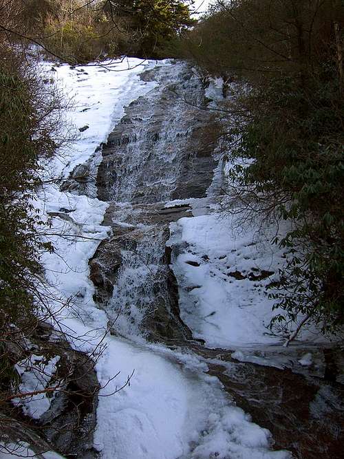 Waterfall on Flat Laurel trail