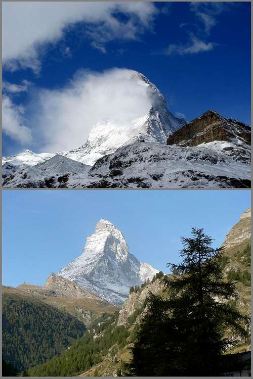 Matterhorn - two different faces