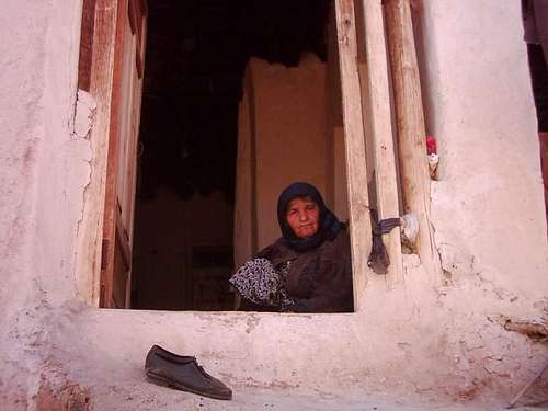 Old woman in Haniz village