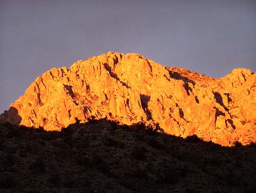 Spirit Mountain at sunset