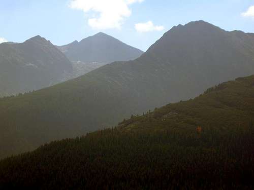 ridges of Retezat mountains