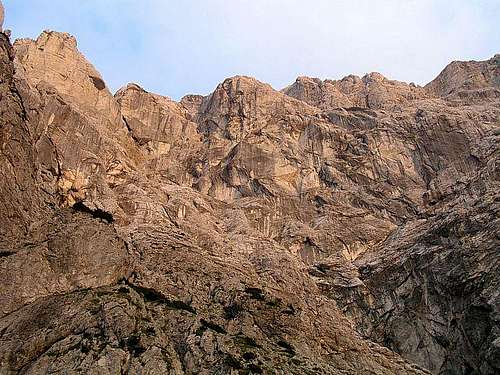 Hochtor north wall in the...