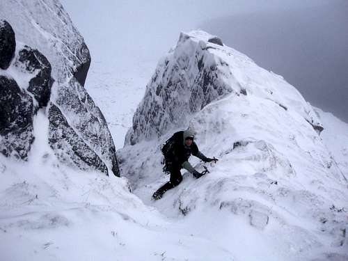 Central Buttress - entrance gully
