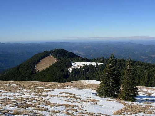 Looking west from the summit of Marys Peak