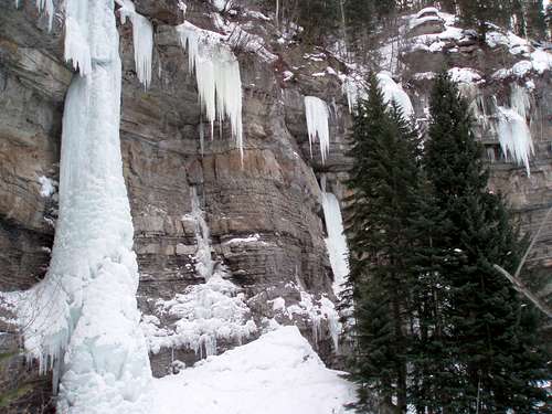 Various Ice Routes in Vail