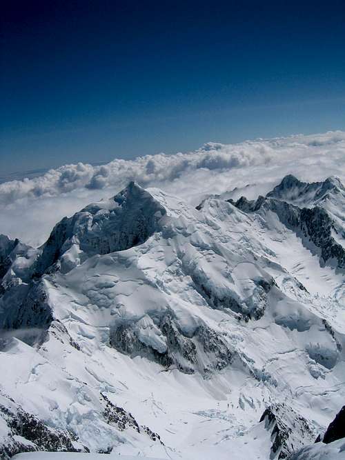 Mt. Tasman from the summit of Mt. Cook