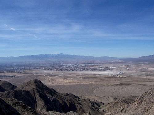 A view of Mt. Charleston from the summit
