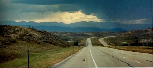 Later summer storm over the Bighorn Mountains