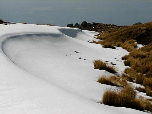 Snow dunes