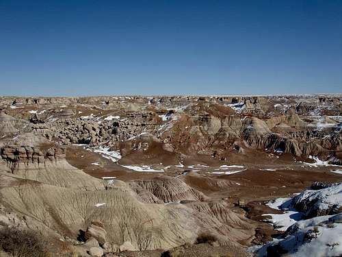 Badlands in the Painted Desert