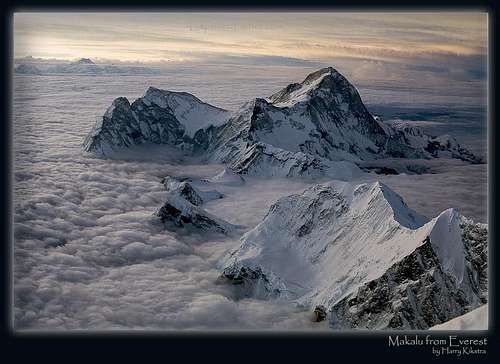 Makalu as seen from 3rd Step on Everest