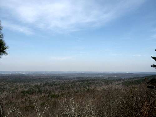 View near the summit of Oak Mountain