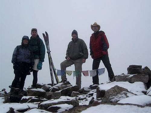  The first four on the summit...