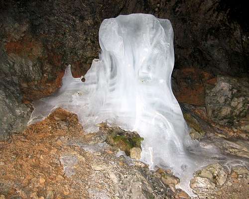 Ice in the cave