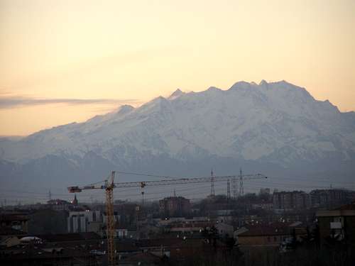 Monte Rosa from Milan
