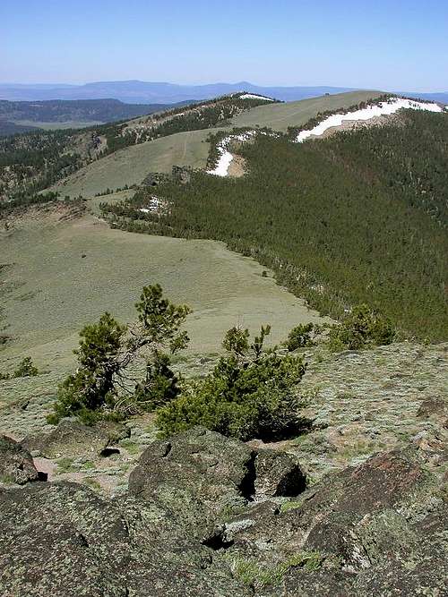View west from Drake Peak