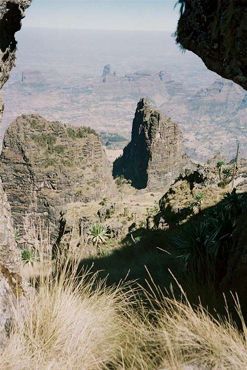 Simien mountains in the Ethiopian highland