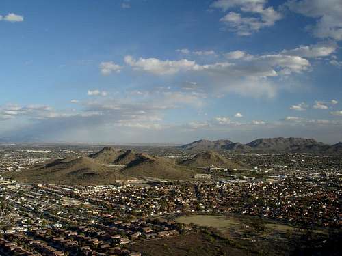 Looking ESE from the summit