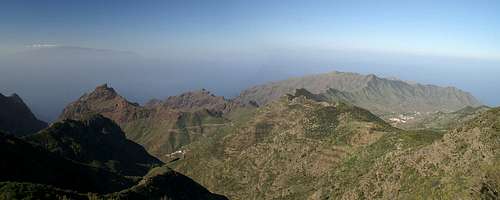 Summit View across the Teno range