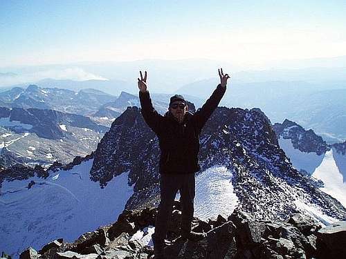 Zafer on Ritter's summit