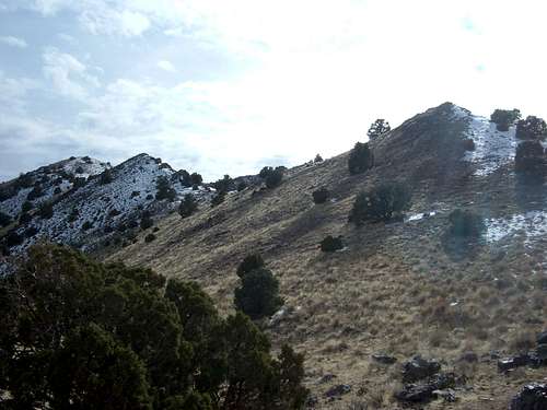 The start of the climb up the summit ridge