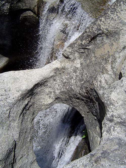 Natural Arch and Waterfall, Yosemite