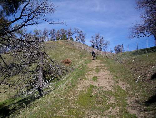 Steep section of the ridge