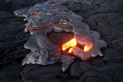 lava flow without flash
