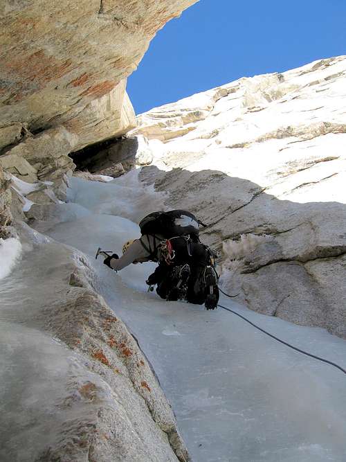 Winter Chimney, First Winter Ascent