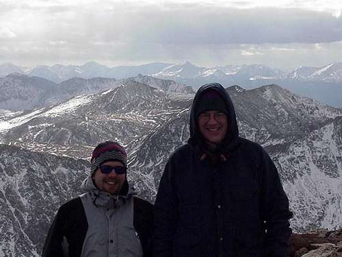 On the summit with my Dad.