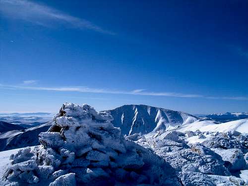 Hoosier Ridge summit cairn
