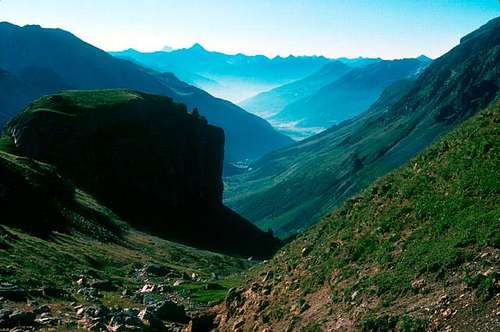 Guisane valley from Galibier....
