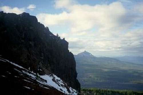 Summit crag of Black Crater...