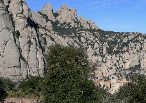 Monestir de Montserrat from the SE