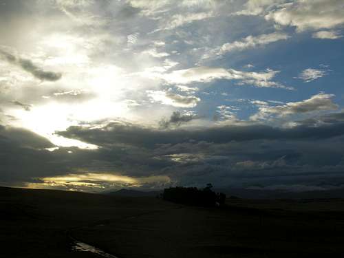 Clouds on the way to Drakensberg