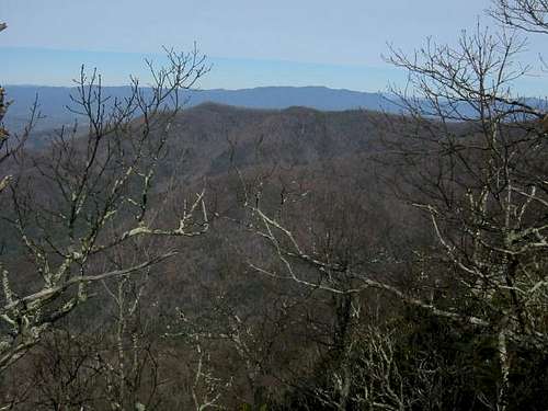 View of the surrounding ridge