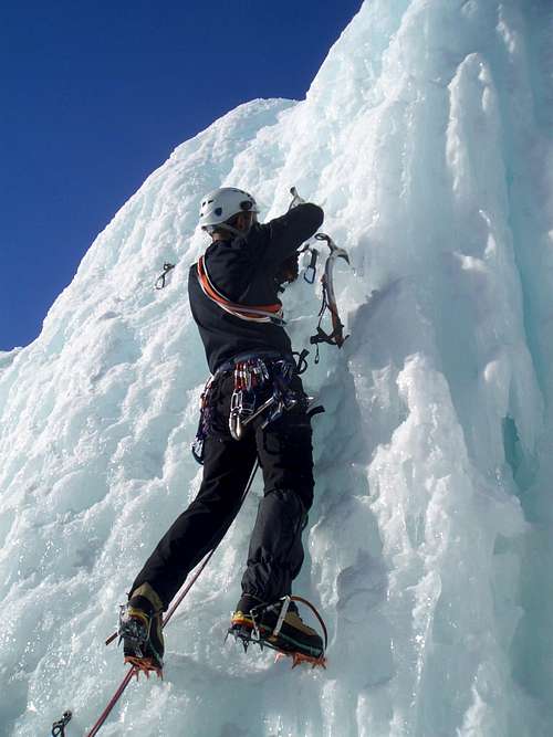 Ice Climbing on Alps