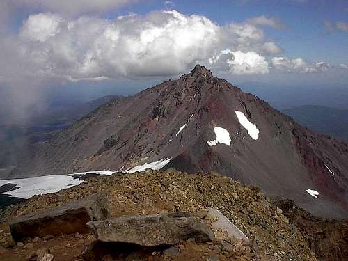 North Sister from the summit...