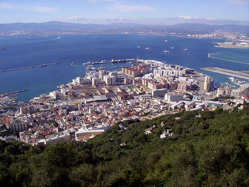 Gibraltar City from The Rock
