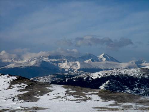 Grays and Torreys from James Peak