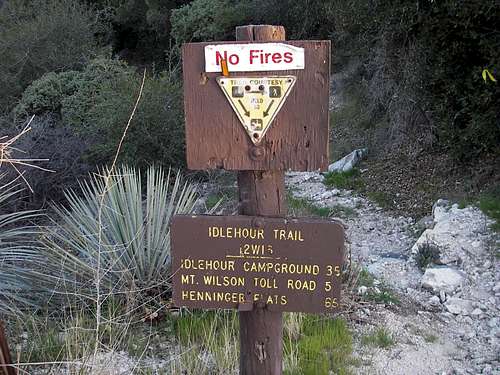 Idlehour Trail at Top of Upper Sunset Ridge Trail